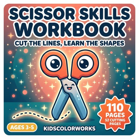 Scissor Skills Workbook for Kids Ages 3–5 — book cover