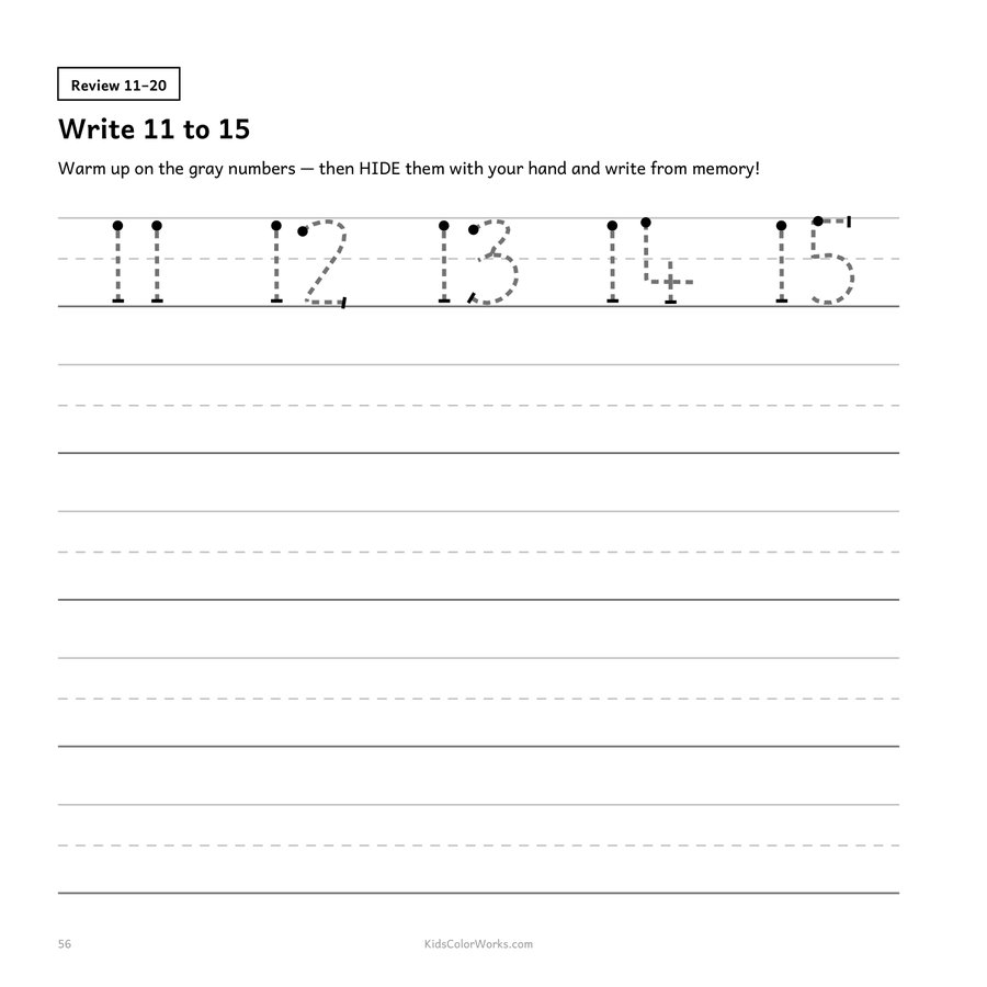 Number Tracing for Kids Ages 3–5 — inside page 4