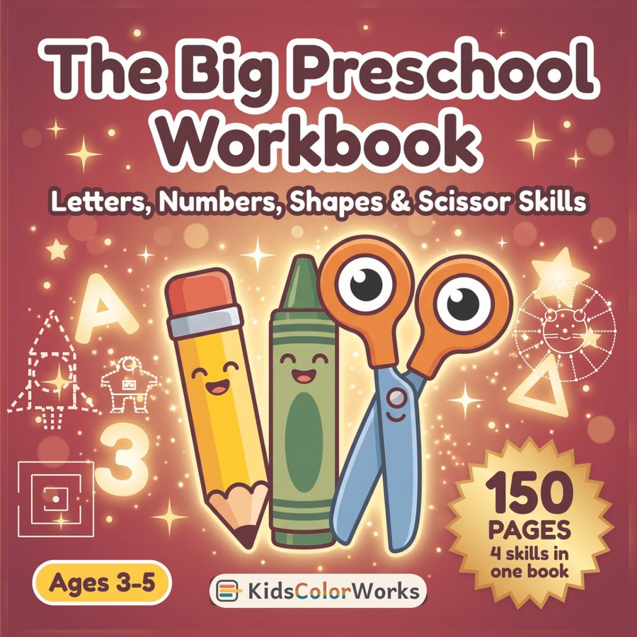 The Big Preschool Workbook Ages 3–5 — front cover