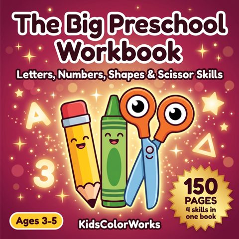 The Big Preschool Workbook Ages 3–5 — book cover