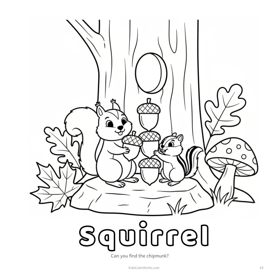 Bold & Easy Animals Coloring Book for Kids Ages 2–5 — inside page 4