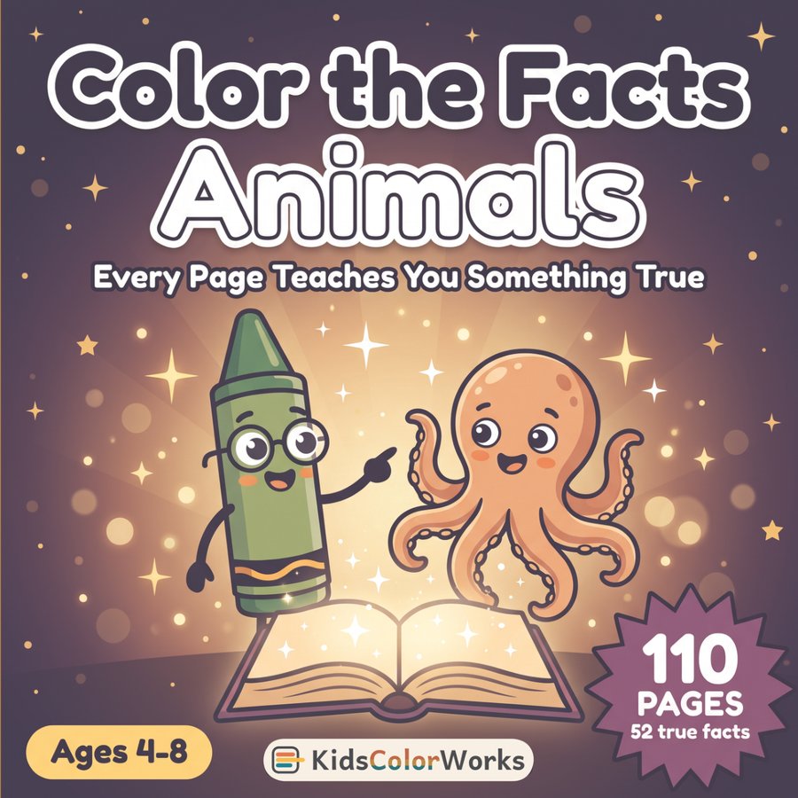 Color the Facts: Animals — front cover