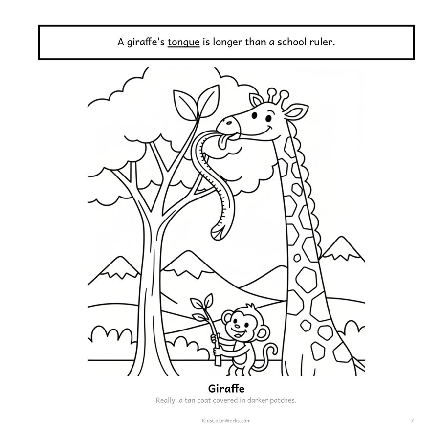 Color the Facts: Animals — inside page 1
