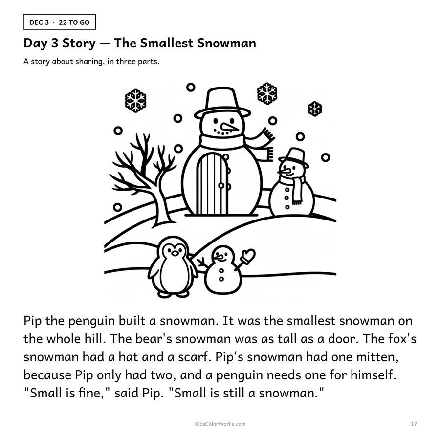 Countdown to Christmas — inside page 3