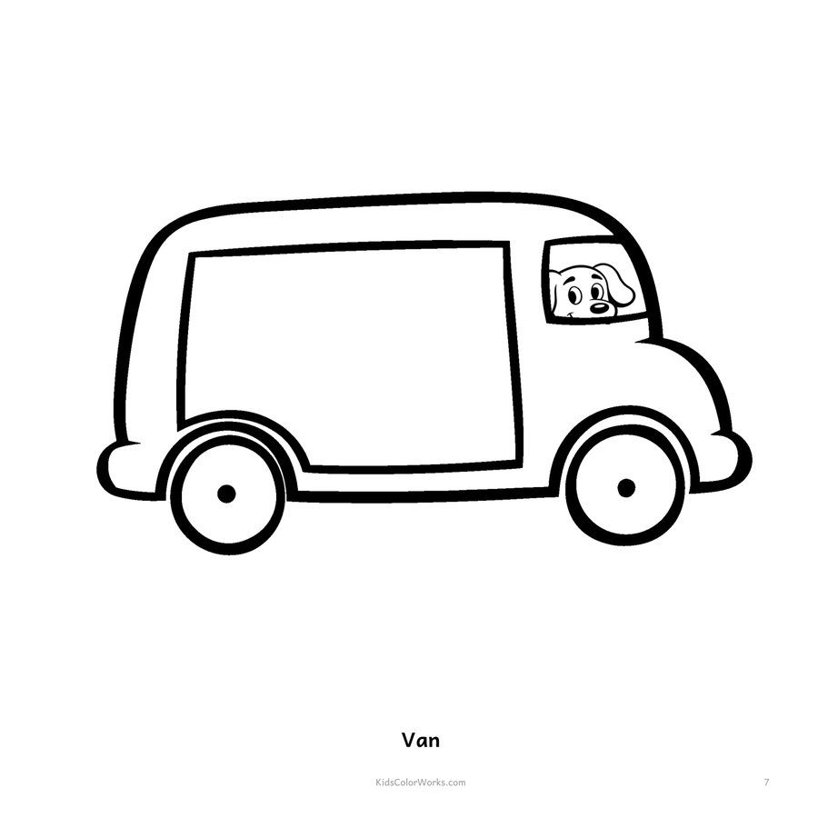 Trucks, Diggers & Things That Go Coloring Book for Kids Ages 2–5 — inside page 1