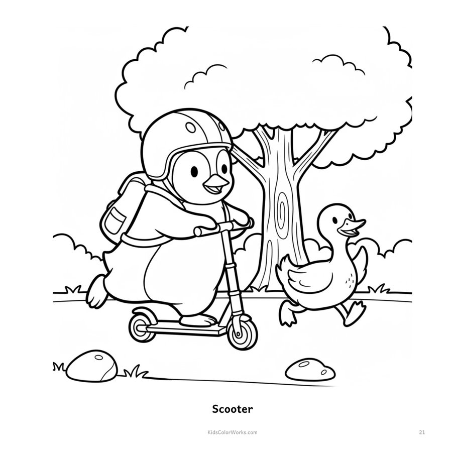 Trucks, Diggers & Things That Go Coloring Book for Kids Ages 2–5 — inside page 2