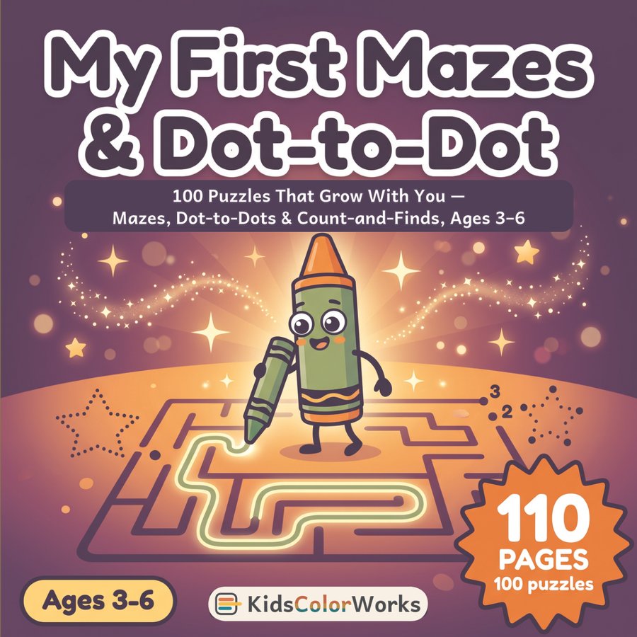 My First Mazes & Dot-to-Dot — front cover