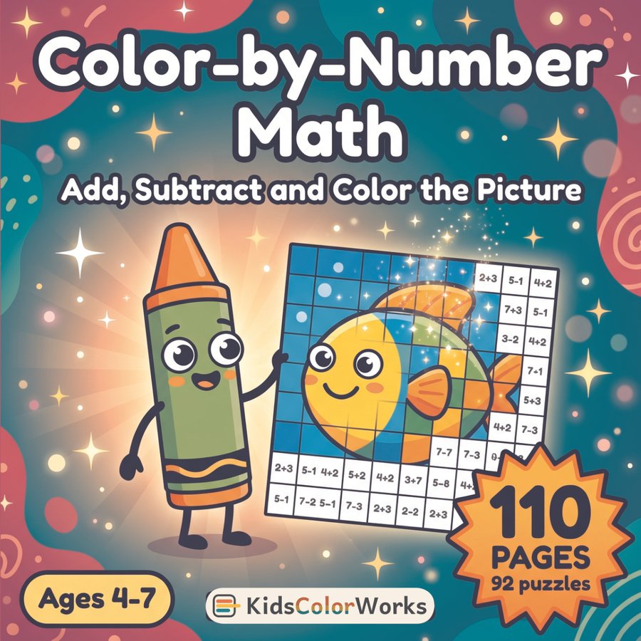 Color-by-Number Math — front cover