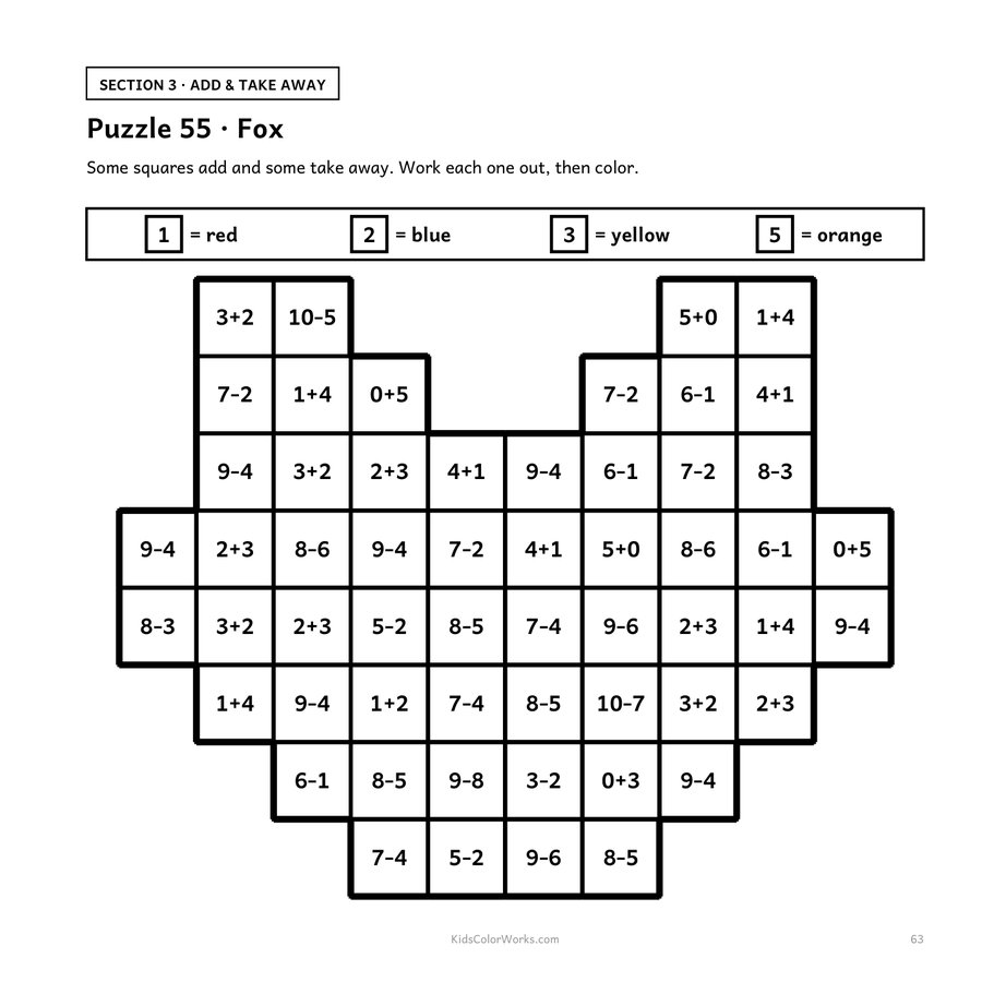Color-by-Number Math — inside page 3