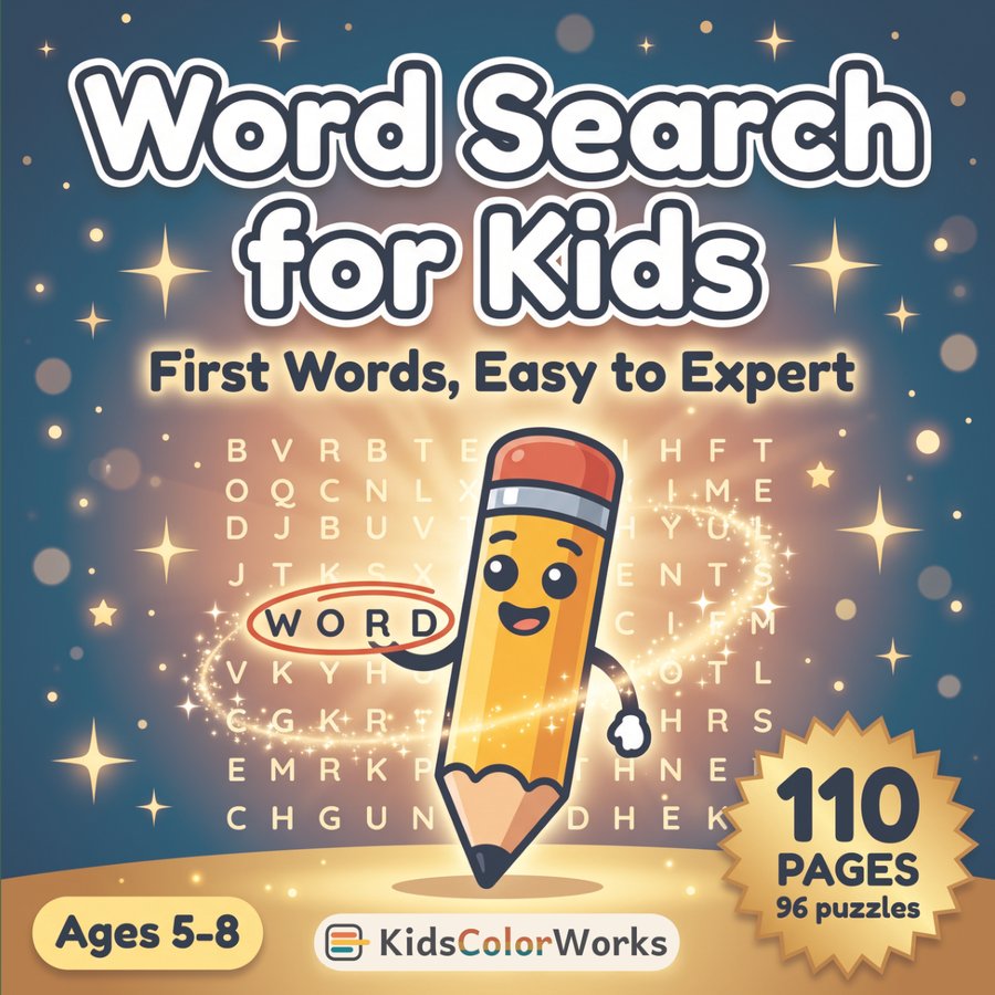Word Search for Kids — front cover