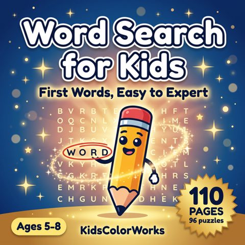 Word Search for Kids — book cover