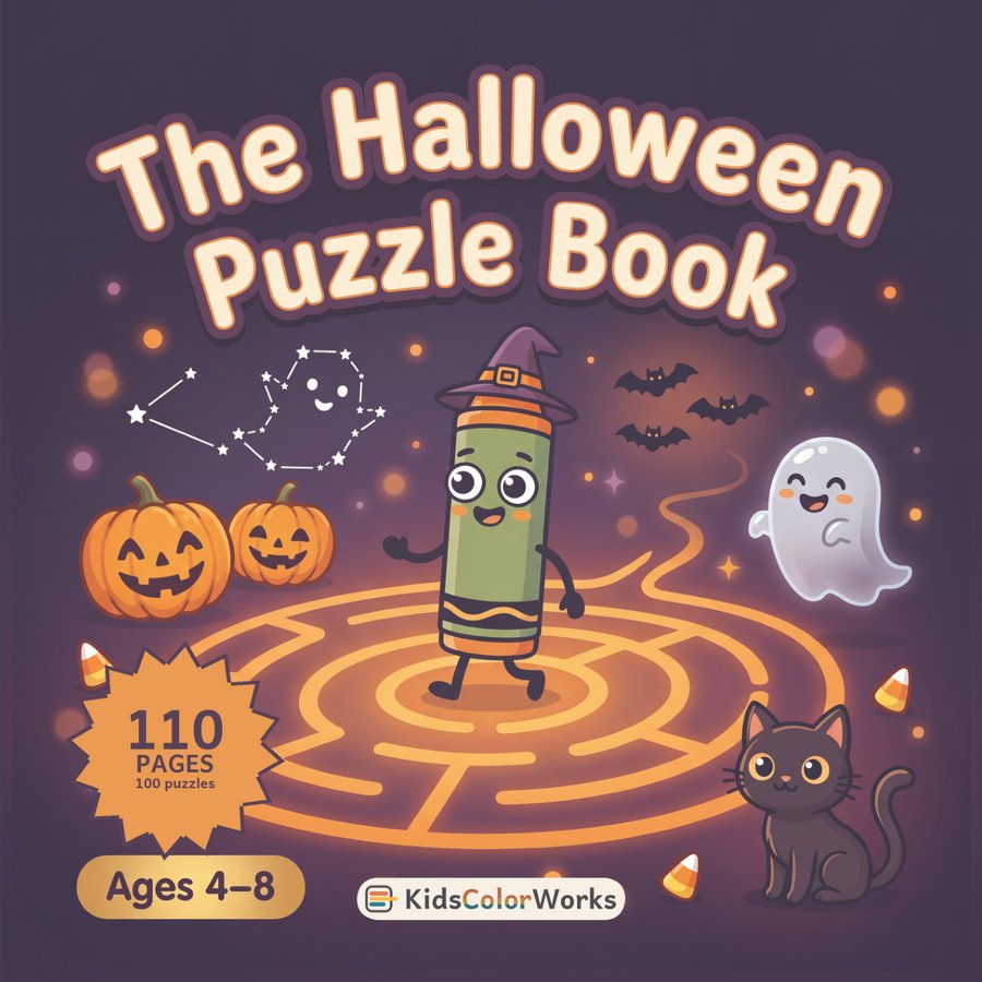 The Halloween Puzzle Book — front cover