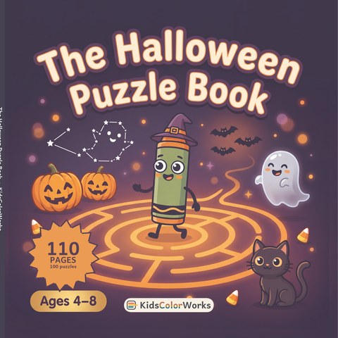 The Halloween Puzzle Book — cover