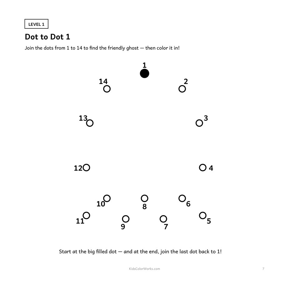 The Halloween Puzzle Book — inside page 1