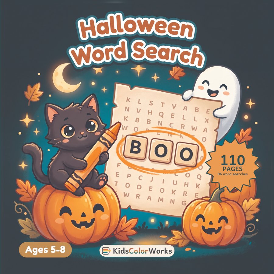 Halloween Word Search — front cover