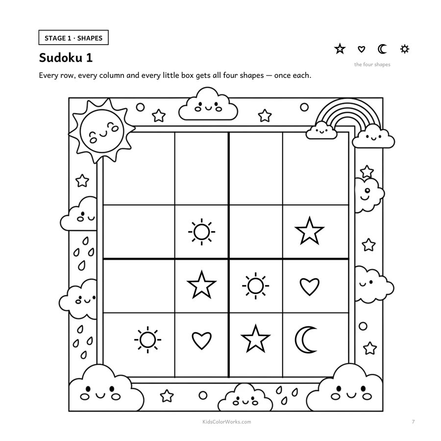 My First Sudoku — inside page 1