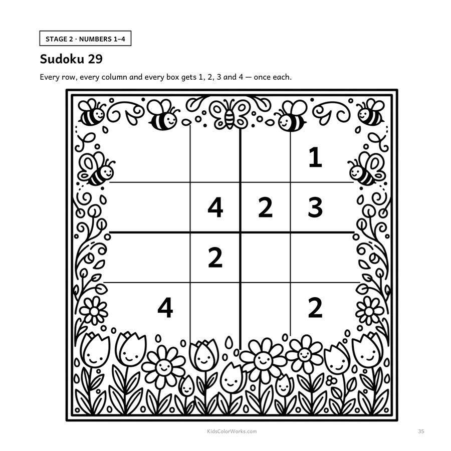 My First Sudoku — inside page 3