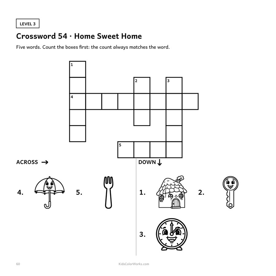 My First Crossword — inside page 3